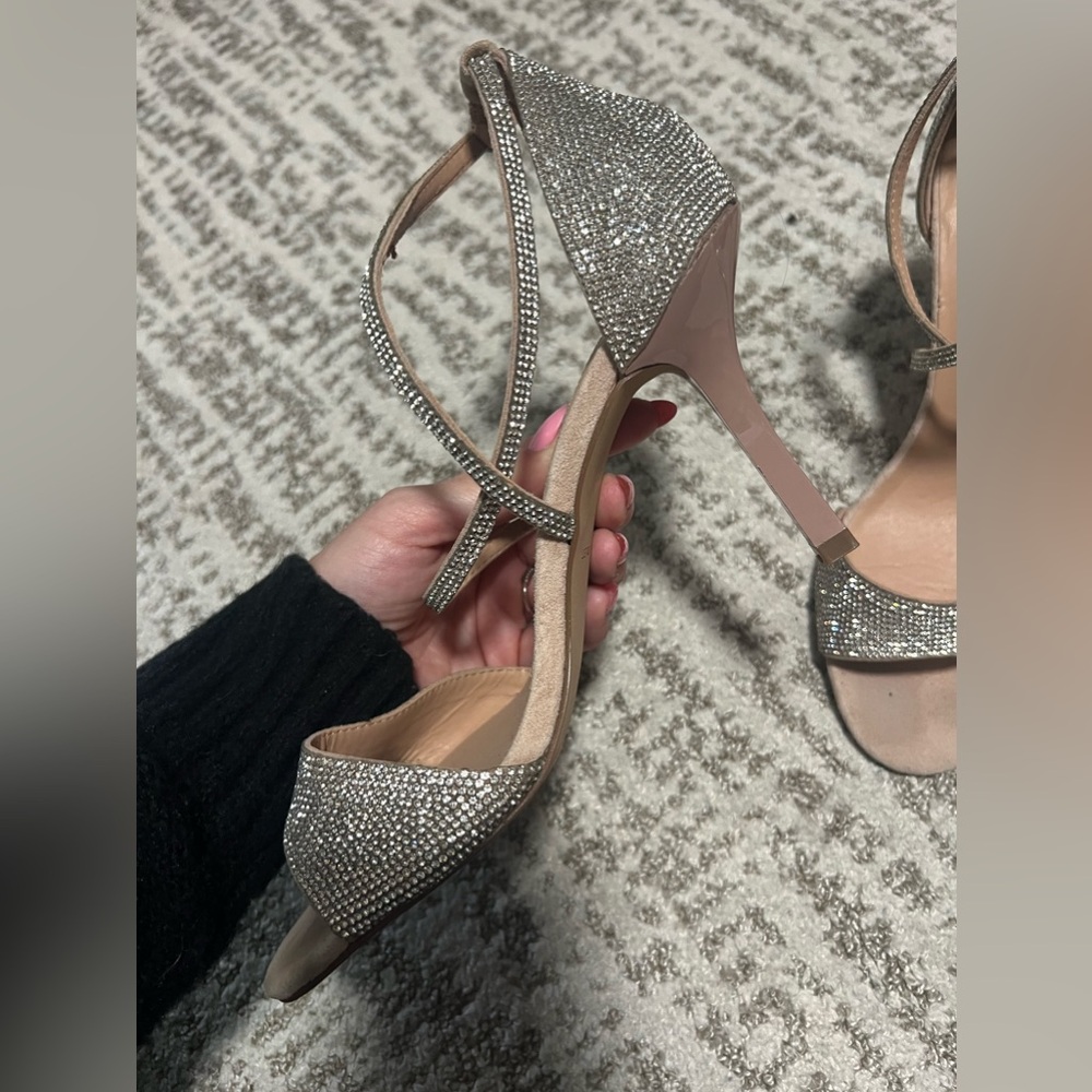 Chelsea & Violet Strappy Rhinestone Heels
